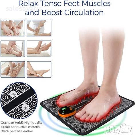 Масажор за крака: Преносима електронна масажна машина, снимка 6 - Масажори - 45211505