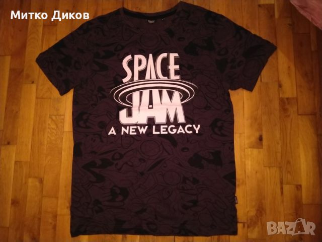 Cropp regular fit маркова тениска отлична Space Jam A New Legacy размер М, снимка 1 - Тениски - 45595516