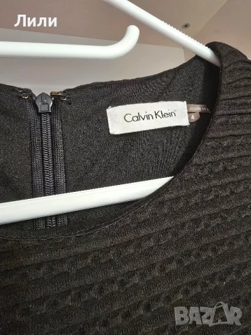Черна рокля Calvin Klein размер S, снимка 2 - Рокли - 51357759