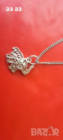 Сребърни бижута-колие,гривна,пръстен , снимка 3 - Колиета, медальони, синджири - 53602121