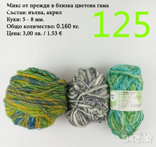 Евтини прежди в малки количества - нови и остатъци , снимка 14 - Други - 52029847