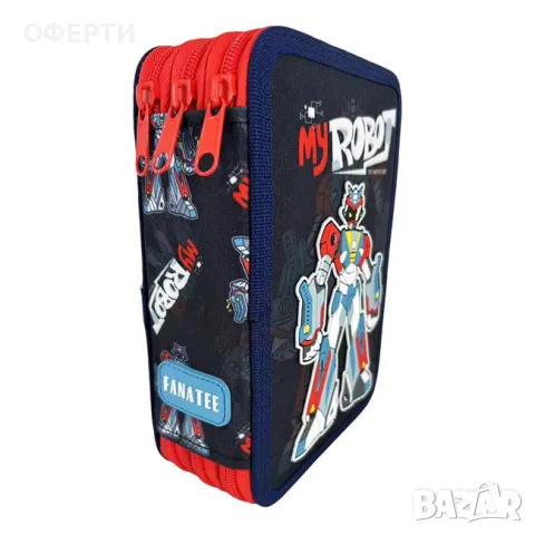 Пълен Несесер Triple Blue Red Robot 15x5x21cm  арт No238506, снимка 3 - Раници - 46920697