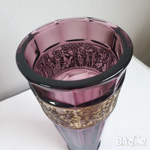 Аметистовата ваза на Лудвиг Мозер , снимка 11 - Антикварни и старинни предмети - 50502540