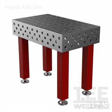 Заваръчна маса 1000×600 мм (15 мм плот) | ЛИЗИНГ