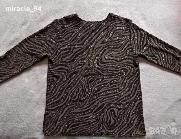 Супер еластична макси официална блуза с дълъг ръкав, снимка 4 - Блузи с дълъг ръкав и пуловери - 52572358