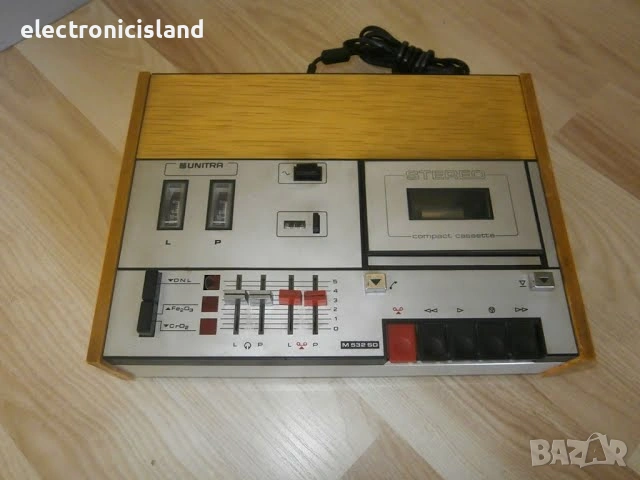 Ретро касетен дек Unitra ZRK M 532 SD, хоризнонтален, отлично запазен