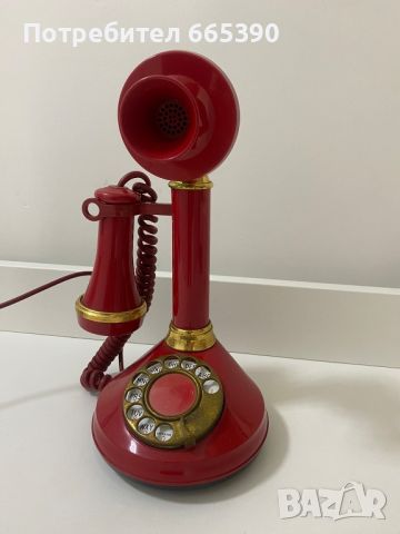 Уникален ретро телефон , снимка 3 - Антикварни и старинни предмети - 46113036