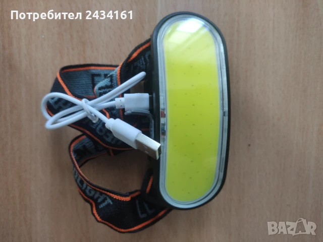 Супер ярък COB челник  Бяла светлина + червена светлина , снимка 2 - Прожектори - 50787424