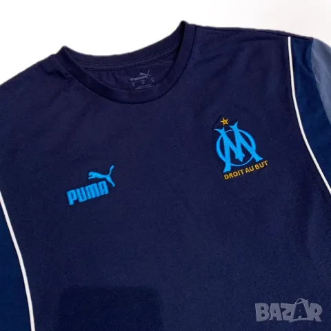 Оригинална мъжка тениска Puma x Olympique Marseille🇫🇷 2023/24 | M - L размер, снимка 2 - Тениски - 47014562