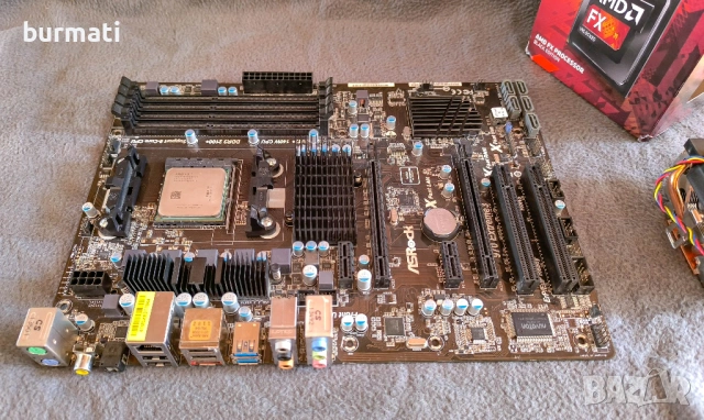 8-ядрен комплект: AMD FX-8350 (4.2GHz) + Дъно ASRock 970 Extreme3 + Охлаждане