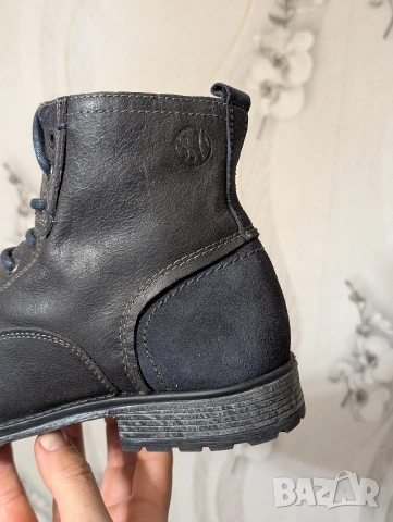 боти от естествена кожа с вълнен хастар S.Oliver номер 45 , снимка 6 - Мъжки боти - 53359791