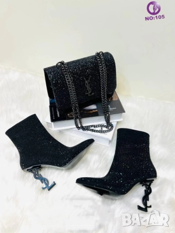 дамски боти на ток YSL saint laurent 