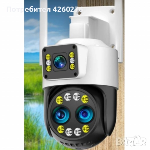 Високотехнологична външна камера за наблюдение с интелигентно нощно виждане., снимка 6 - HD камери - 52108406