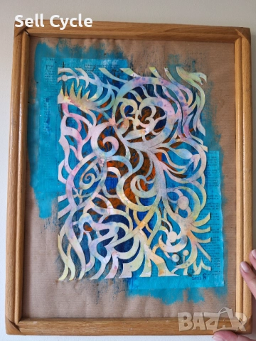 ✅КАРТИНА - СМЕСЕНА ТЕХНИКА - 30/40 СМ.❗