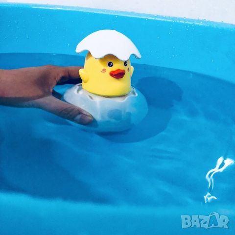 Детска забавна играчка за вана жълто пате в яйце, снимка 6 - Други - 45726198