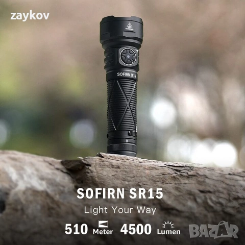 всекидневен фенер Sofirn SR15 4500 Lumens, снимка 2 - Къмпинг осветление - 53935046