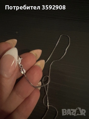 Сребърен синджир с кръст  , снимка 4 - Колиета, медальони, синджири - 53054443