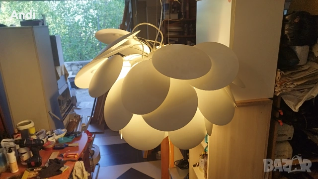 Полилей стил Marset Discocó с три крушки 80/60см, снимка 15 - Полилеи - 53355102