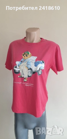 POLO Ralph Lauren Bear Cotton  Size M ОРИГИНАЛ! Дамка Тениска!, снимка 7 - Тениски - 53949922