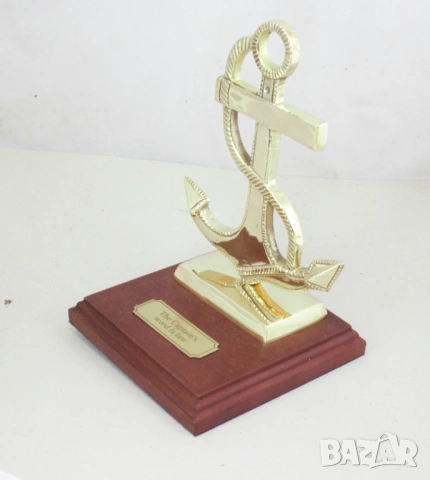 Корабна котва от плътен месинг., снимка 3 - Колекции - 54008482