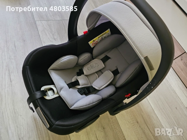 Бебешка количка Chipolino Elite 3 в 1 (зимен и летен кош, столче за кола) - Отлично състояние, снимка 8 - Детски колички - 54264683