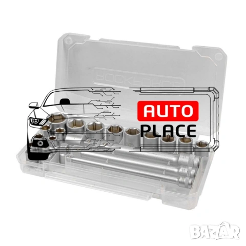 Комплект вложки 20 части 3/8  6-22 мм ROCKFORCE, снимка 3 - Други инструменти - 53885305