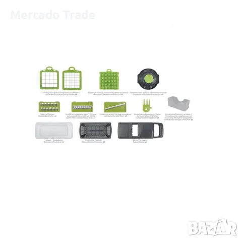 Многофункционално ренде Mercado Trade, За храна, С място за съхранение. 12ч., снимка 5 - Аксесоари за кухня - 49246341