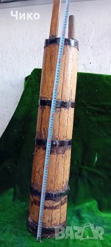 Стара дървена буталка мътилка, снимка 6 - Антикварни и старинни предмети - 53865728