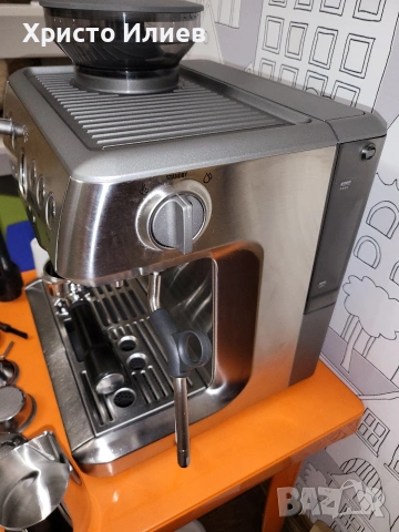 Еспресо машина SAGE Barista Express Кафемашина с кафемелачка, снимка 12 - Кафемашини - 53463298