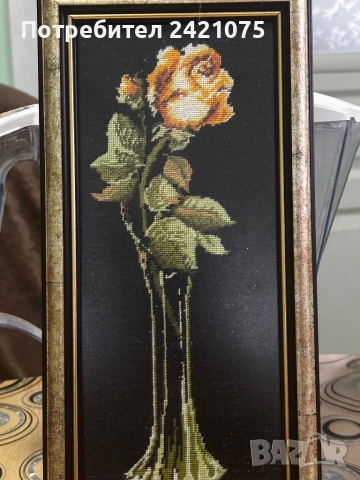 Гоблен "Роза във ваза"