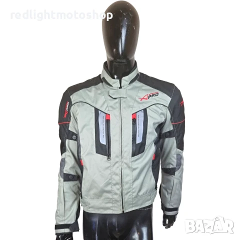 📌 5163 | A-Pro | Лятно мъжко текстилно мото яке | КАТО НОВО | L | 140 лв