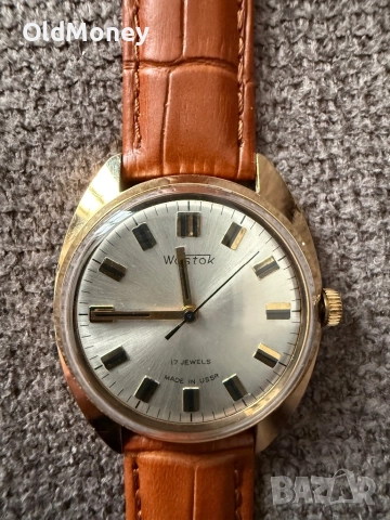 Съветски позлатен часовник Wostok Восток, снимка 3 - Други - 52878637