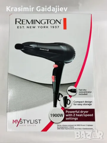 Сешоар Remington MyStylist, D2003, 1900 W, Черен, снимка 1 - Сешоари - 46928091