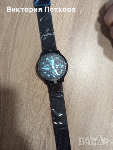 Чисто нов смарт часовник в кутия черен , снимка 2 - Смарт часовници - 53875190