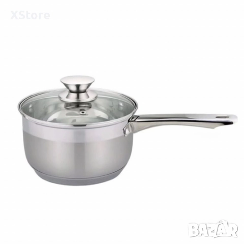 Касерола с капак Rosberg, 16 см, Неръждаема стомана