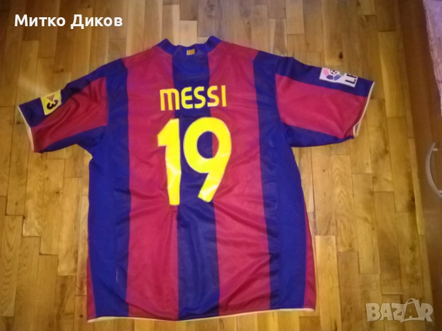 Барселона футболна тениска Найк №19 Меси ?007 г размер ХЛ, снимка 7 - Футбол - 51771087