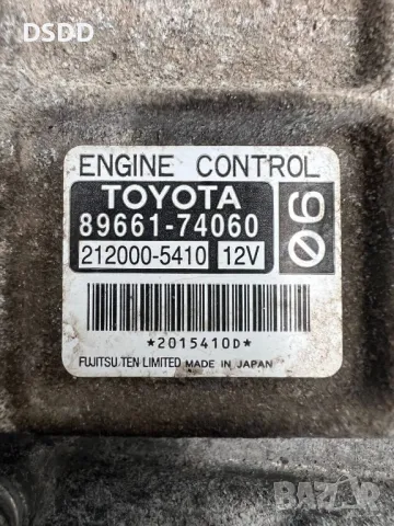 Компютър двигател / ECU 89661-74060 за Toyota IQ 1.0 VVT-i, снимка 2 - Части - 49676141