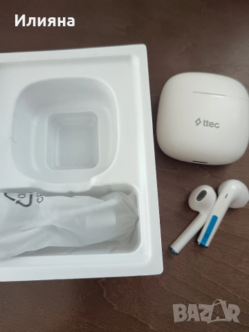 Bluetooth слушалки ttec Mode, TWS бели, снимка 4 - Безжични слушалки - 54106610