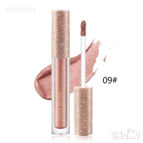 Блестящи течни сенки за очи MISS ROSE, снимка 4 - Други - 54100247