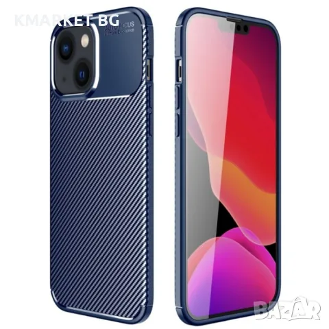 Apple iPhone 14 Plus Удароустойчив Carbon Fiber Калъф и Протектор, снимка 2 - Калъфи, кейсове - 47941829