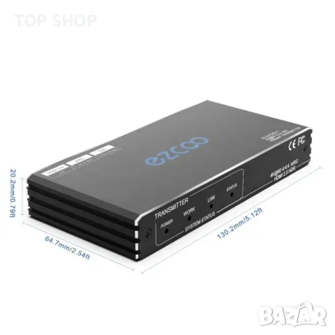 4k60 HDMI ARC удължител, 18G/bps HDBaseT удължител. IR+POE+ SPDIF, снимка 4 - Друга електроника - 48697591