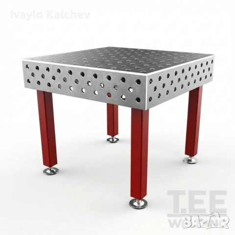 Заваръчна маса 1200×1200 мм (12 мм плот) | ЛИЗИНГ