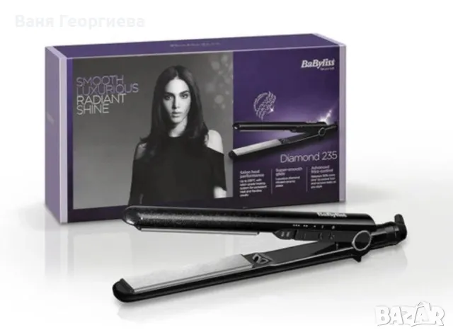 Оригинална Професионална Преса за Коса Babyliss Diamond 235, снимка 7 - Преси за коса - 38270993