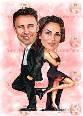 Дигитални карикатури по снимка–перфектен подарък за рожден ден, годишнина и поводи, снимка 12 - Картини - 52130283