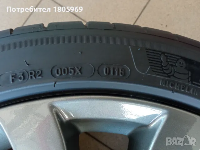 4бр. ал. джанти Mazda 6 (оригинални) 5x114,3 , 7,5x19 , ET45 с гуми 225/45/19 Michelin, снимка 13 - Гуми и джанти - 46903873