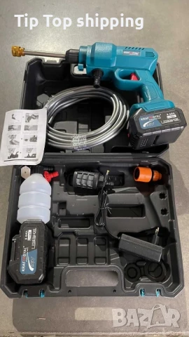 Комплект акумулаторна водоструйка с 2 батерии в куфар, снимка 2 - Други инструменти - 50548154