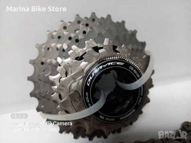 Комплект шосейна касета и верига Shimano Dura-Ace R9100 , снимка 2 - Части за велосипеди - 48498809