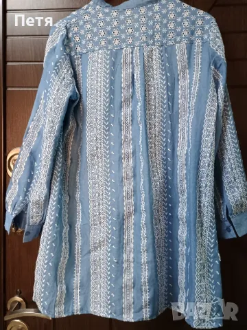 нова туника деним със бродерия Л-ХЛ размер , снимка 4 - Туники - 50167035