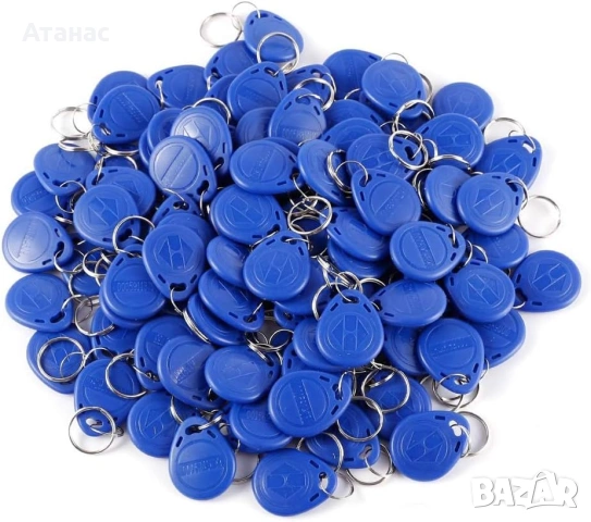 Комплект 100 бр. RFID ключодържатели 125KHz EM4100