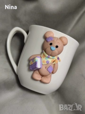 Персонализирани чаши с декорация от полимерна глина , снимка 3 - Други - 52126593